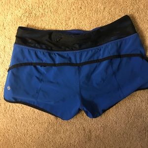 Lululemon speed shorts